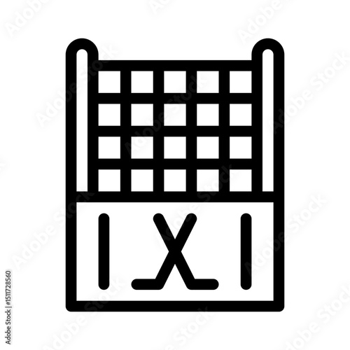 penalty box line icon