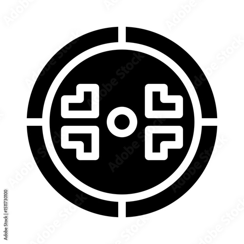 faceoff glyph icon