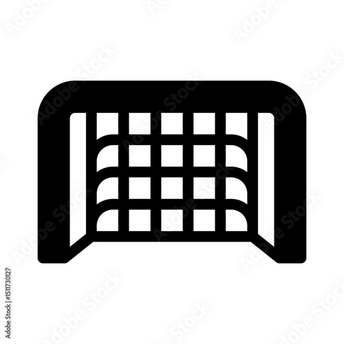 hockey net glyph icon