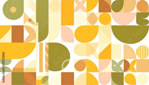 Abstract colorful shapes background