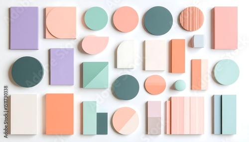 Abstract colorful shapes design