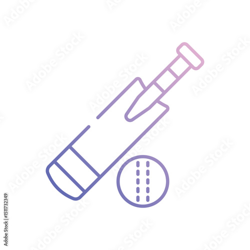 Cricket vector icon stock illustration 