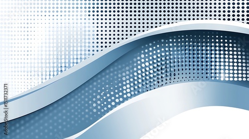 Abstract background with flowing waves and dots