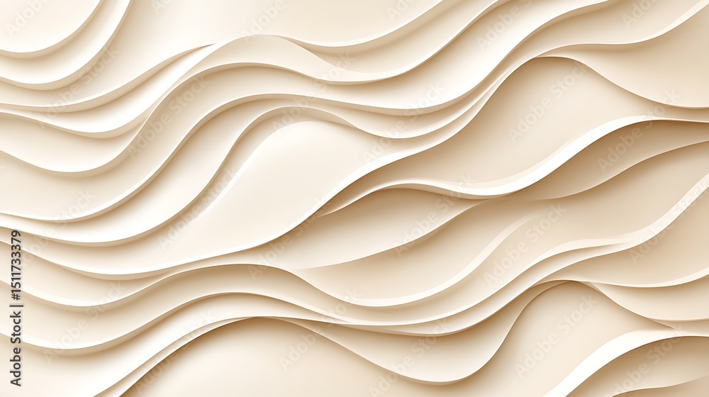 Obraz premium Abstract wavy beige background (10)