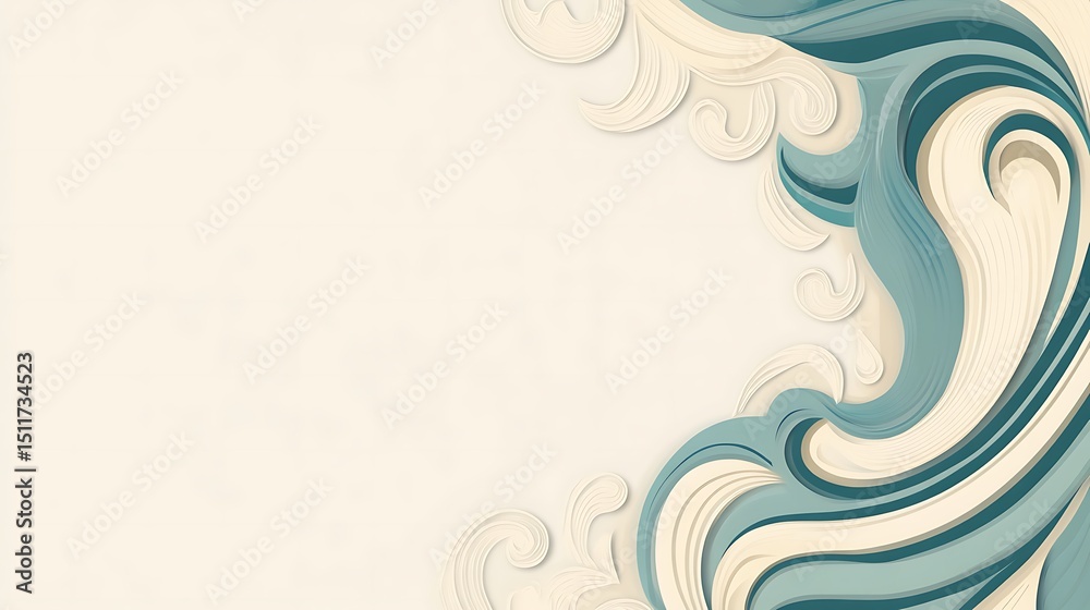 Fototapeta premium Ornate, textured, abstract background