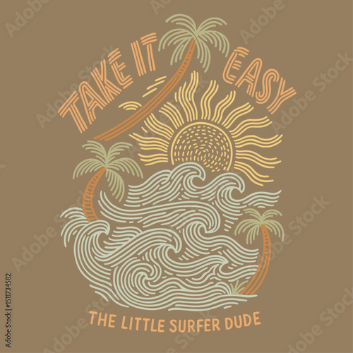 line art hand drawn sketch graphics. vector t shirt design summer. t-shirt prints and other uses. Summer vibes artwork. summer t shirt designs ,