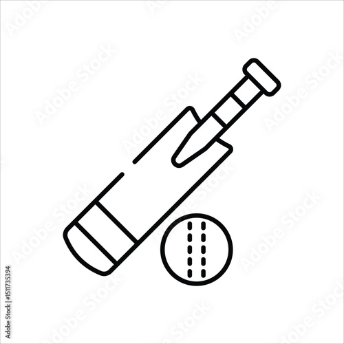 Cricket vector icon stock illustration 