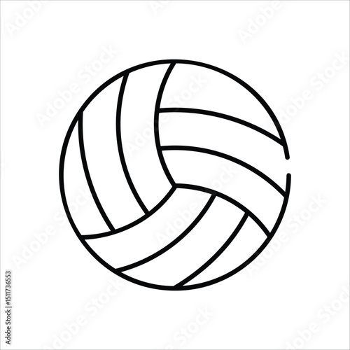 Volleyball vector icon stock illustration
