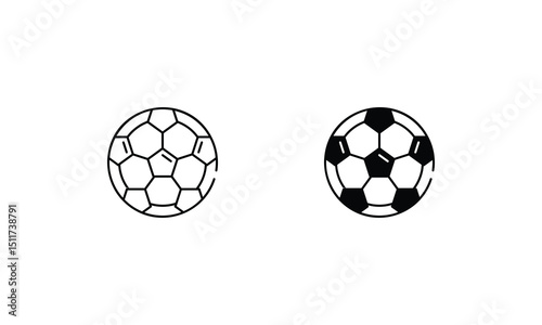 Football  icons set vector stock illustration