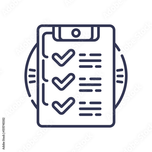 Checklist on clipboard symbolizes organized lead qualification.