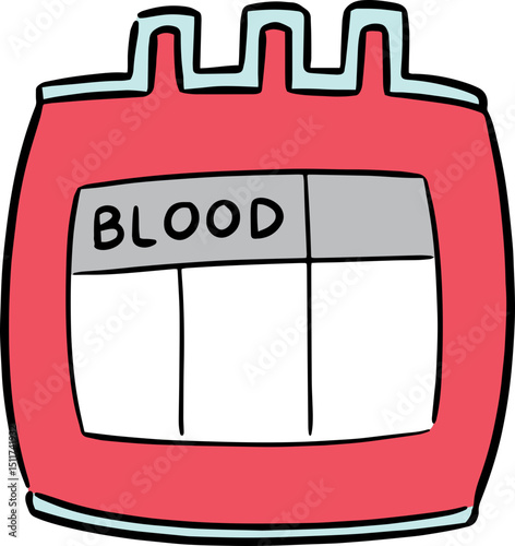 Illustration of blood bag
