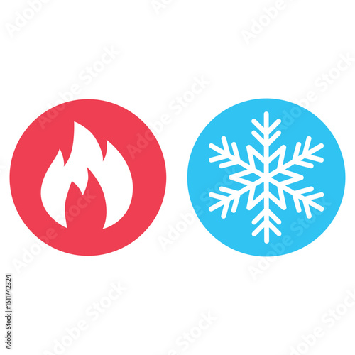 vector set of fire icons