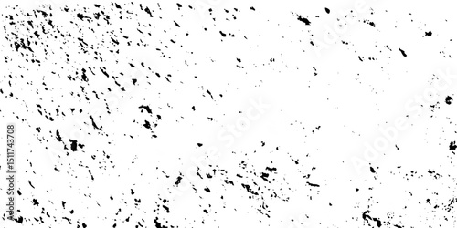 Black grunge abstract background. Dust and scratches on a white background. Distressed Rough Black cracked wall slate texture wall grunge backdrop rough background.	