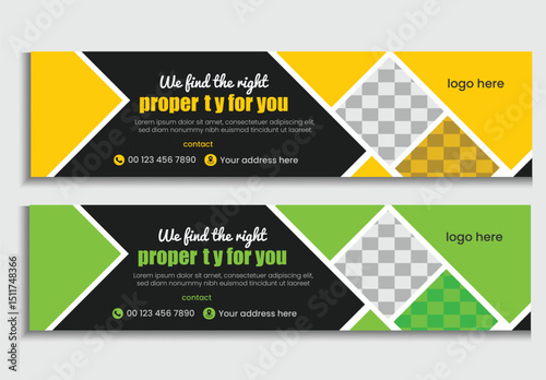 Real Estate LinkedIn Banner Design – Modern & Professional Template