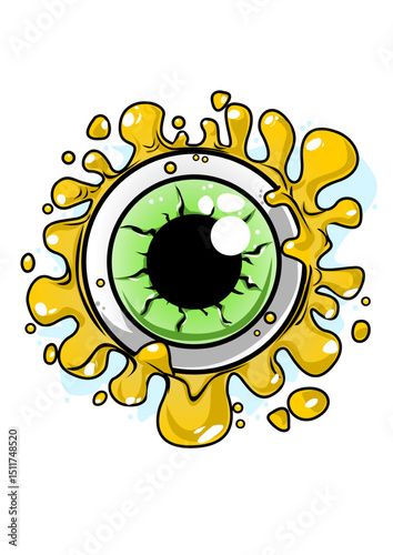Illustration of an abstract eye