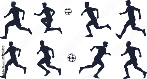 Basketball player silhouettes vector illustration of athletes in action.
