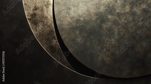 Abstract metallic circles