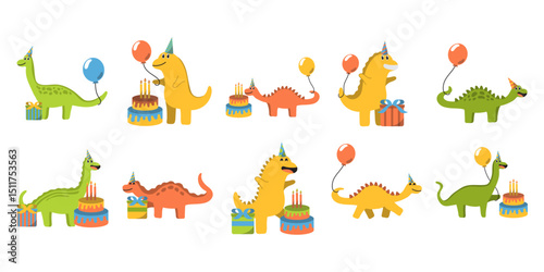 Cute Dinosaur Birthday