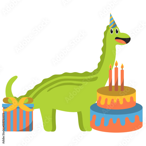 Cute Dinosaur Birthday