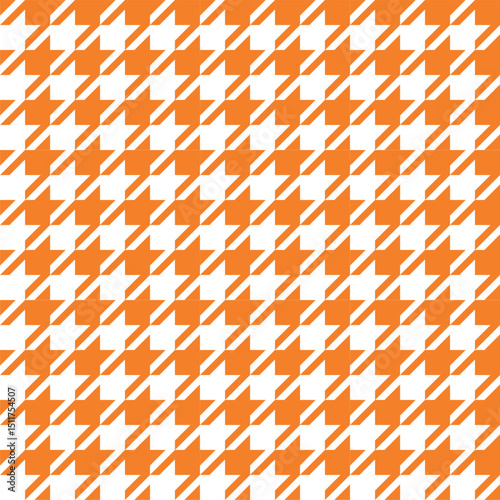 houndstooth backgrounds, traditional textures and swatch support, orange / 千鳥格子の背景素材 伝統的なテクスチャ スウォッチ対応 オレンジ