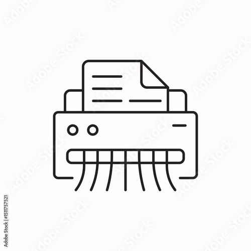 printer device icon vector sign