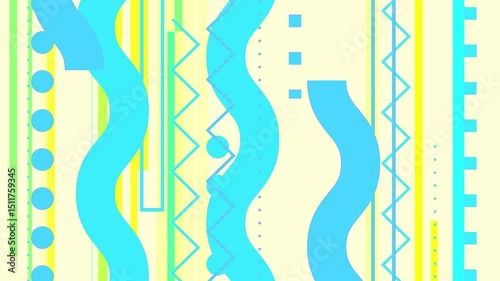 geometric line element colorful seamless shape animation background