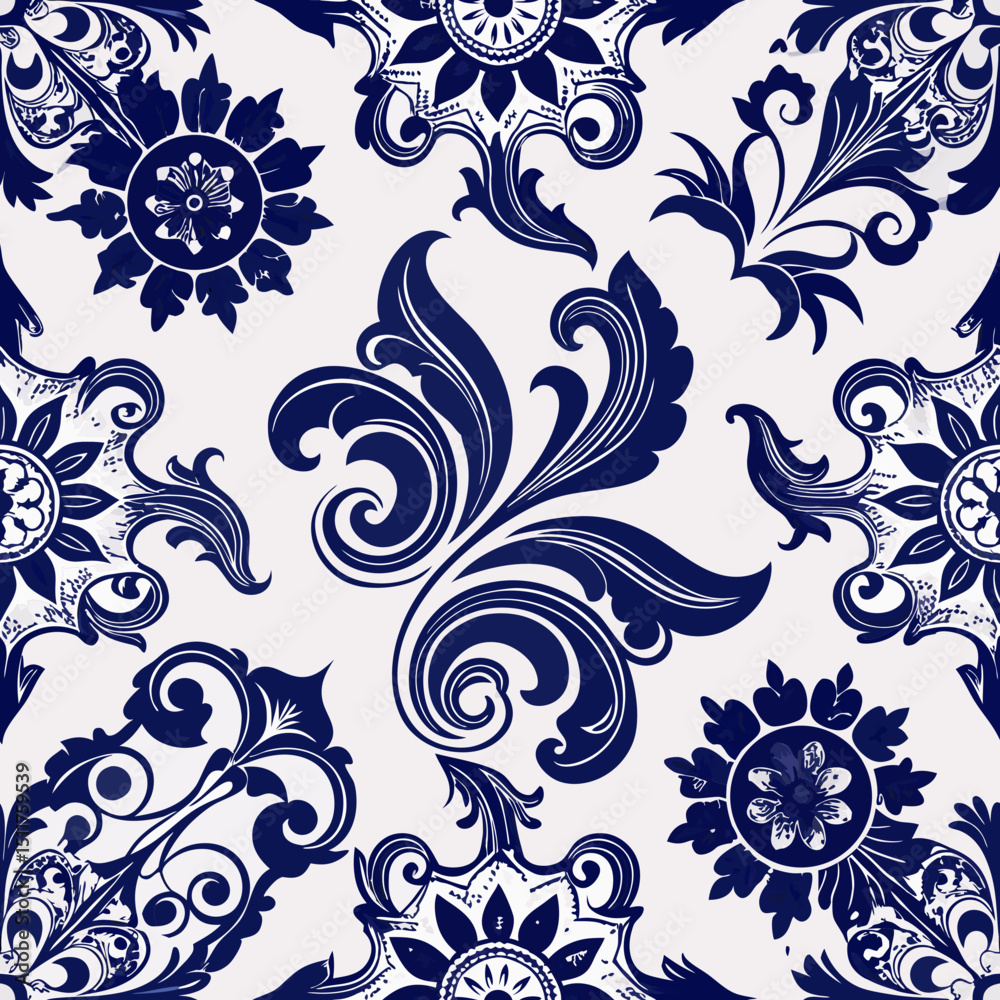 Fototapeta premium seamless floral background