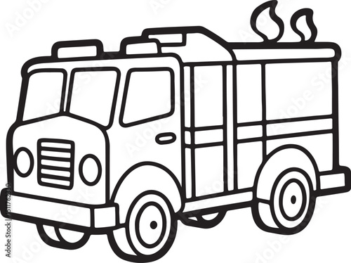 vector illustration of a truck