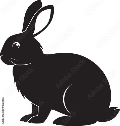 vector illustration of a rabbit