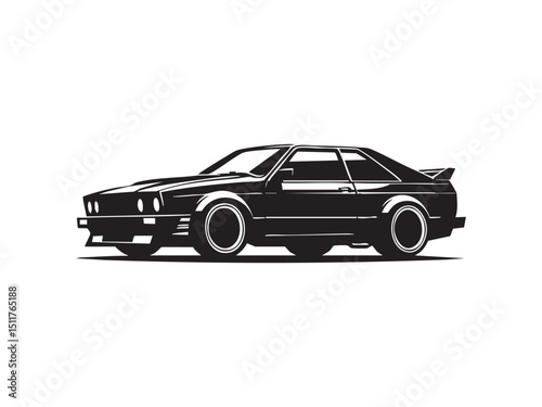Sports Car Silhouette in Motion – Speed, Power, and Performance Design.
