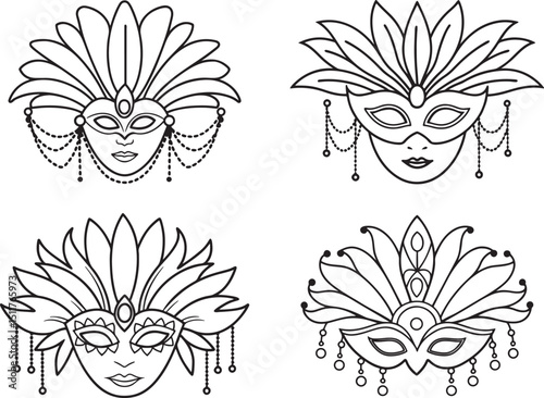 set of masks