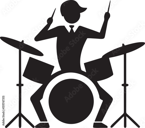 man playing drums