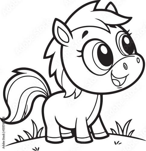 cute pony cartoon
