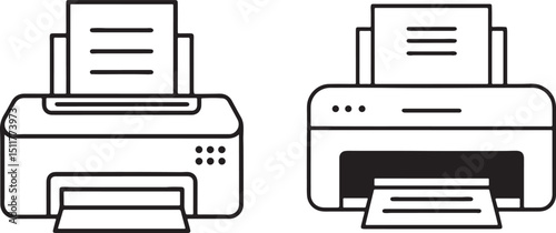printer icon vector illustration