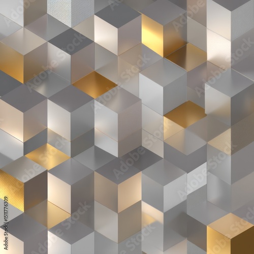 Geometric Cubes Pattern