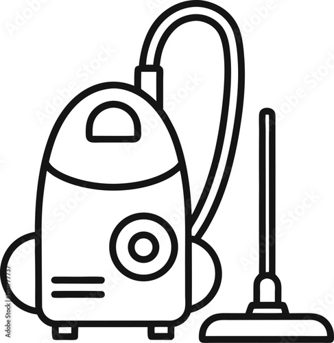 vacuum cleaner vector illustration