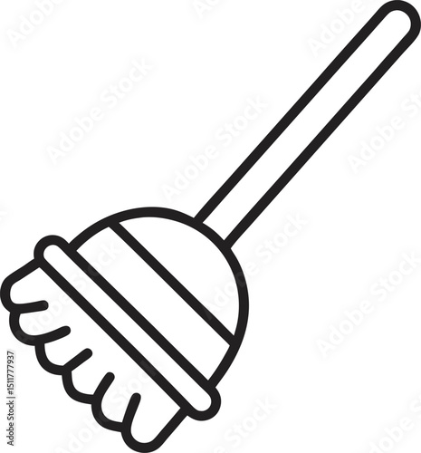 hand holding a mop