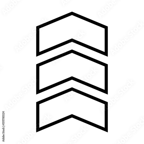 Up arrow vector web icon. Scroll illustration sign. Direction symbol. Arrow logo. Up web symbol.