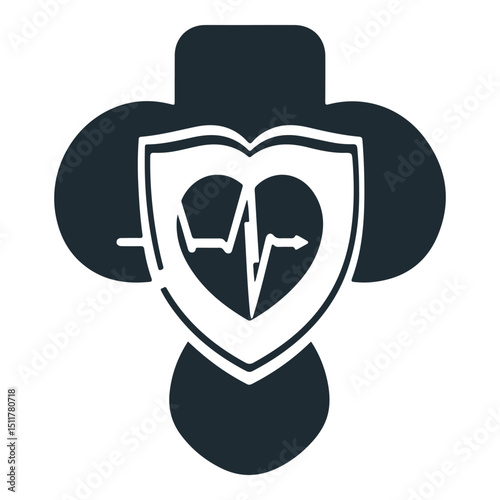 Dental health care vector icon set with a tooth, toothbrush, and various medical and person-related dental symbols