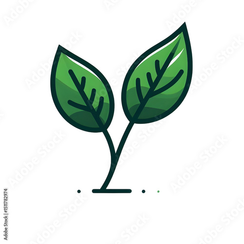 Vibrant Green Leaves Sprout Nature's Growth and Renewal