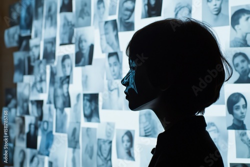 AI assistant monitors memory compression with a silhouette in focus Generative AI