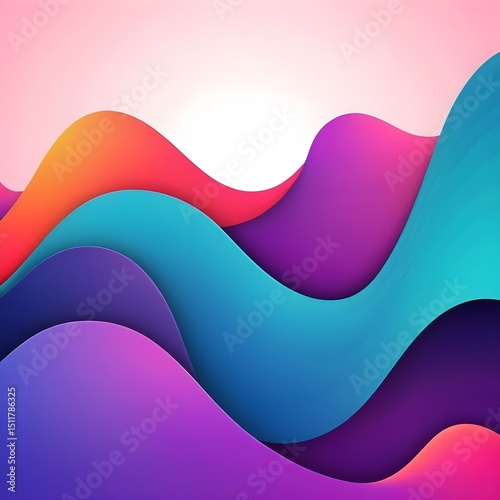 Colorful abstract wavy background