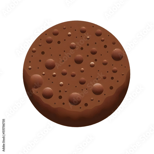 Delicious Chocolate Cookie A Detailed Close-up Image