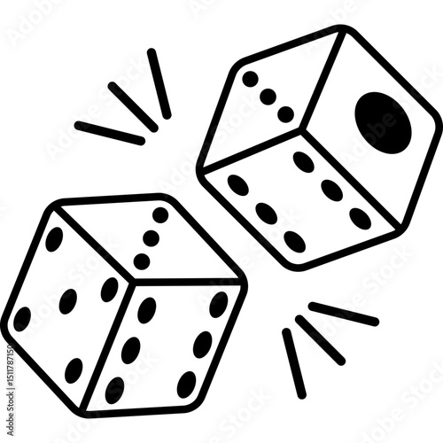 Dice Line Icon