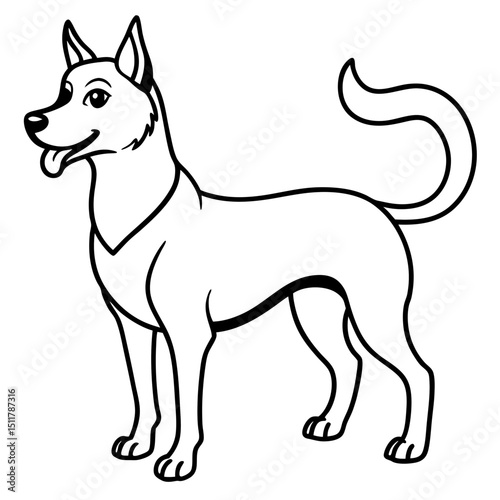  dog with wagging tail