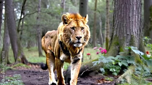 lion in wild
