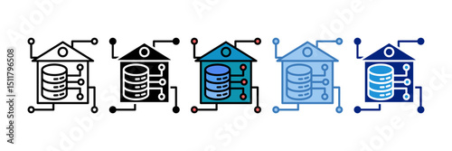 Data Warehouse Icon Element For Design