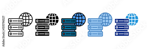 Web Server Icon Element For Design