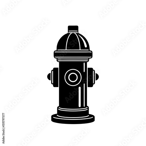 fire hydrant on white background 