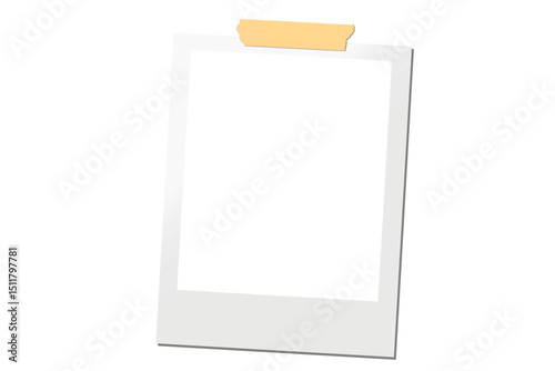 vector photo card with scotch